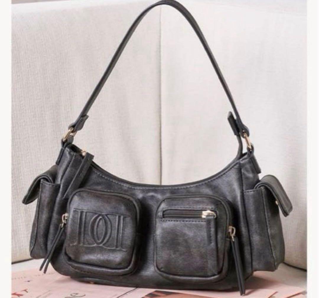 Darich ダーリッチ　DDレザーハンドルバッグ　BLK ブラック