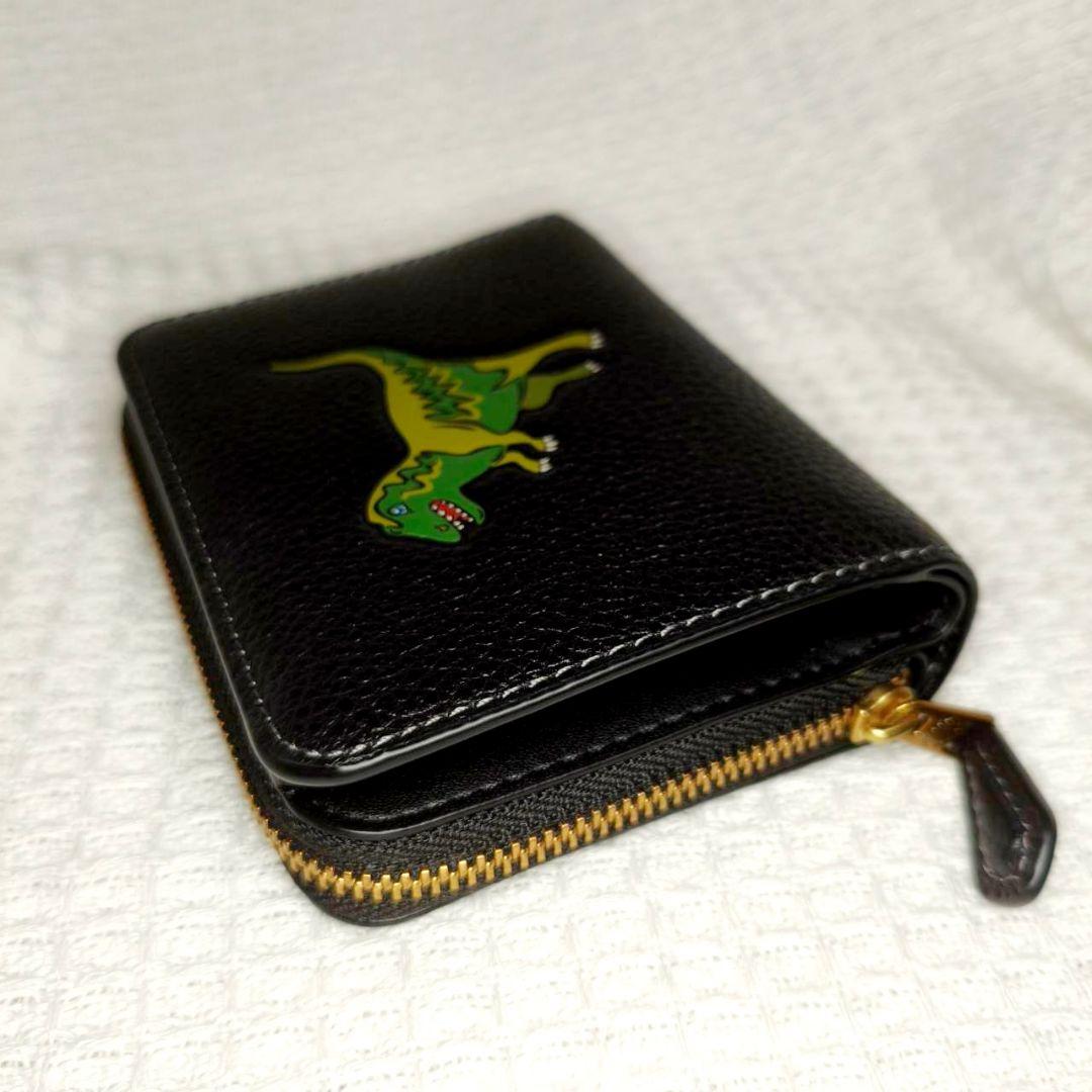 【美品】COACH レキシー 二つ折り財布 ブラック 日本限定　cz120　レザ