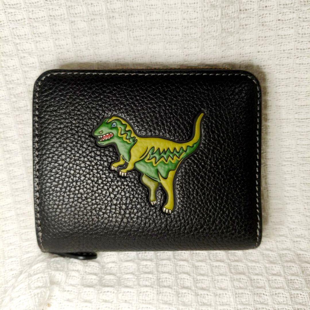【美品】COACH レキシー 二つ折り財布 ブラック 日本限定　cz120　レザ