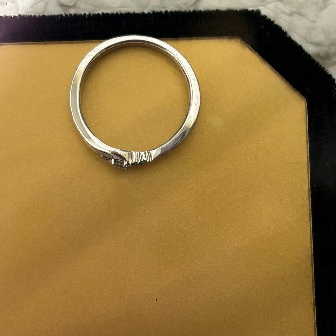 TAKE UP 7号　ダイヤモンドリング　アイスブルーダイヤモンドリング