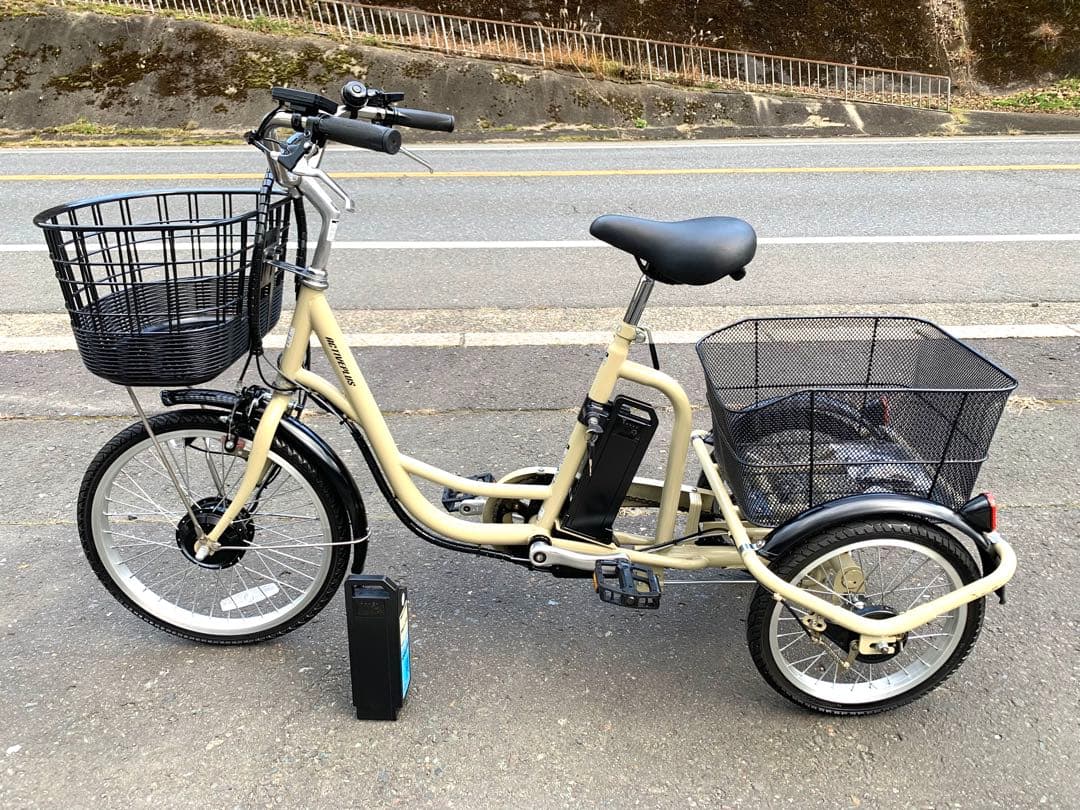 動作確認済 送料無料 電動三輪自転車5.8Ah 8.5Ah 2個付 20-16