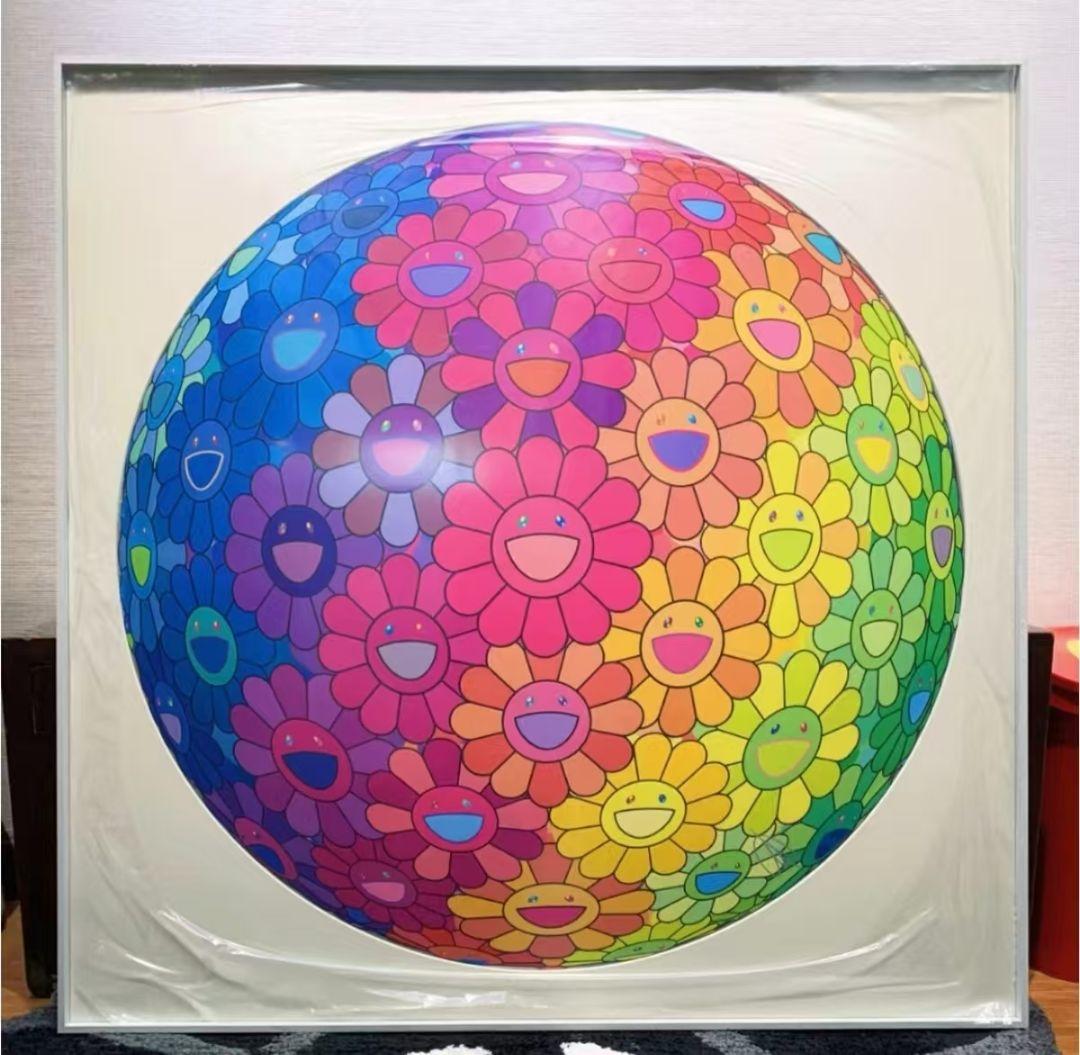 村上隆 版画 【レインボーの心の中】ED300