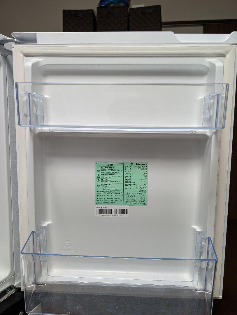 【送料込み】ハイセンス 冷凍冷蔵庫 135L 2022年製 HR-D13E2W