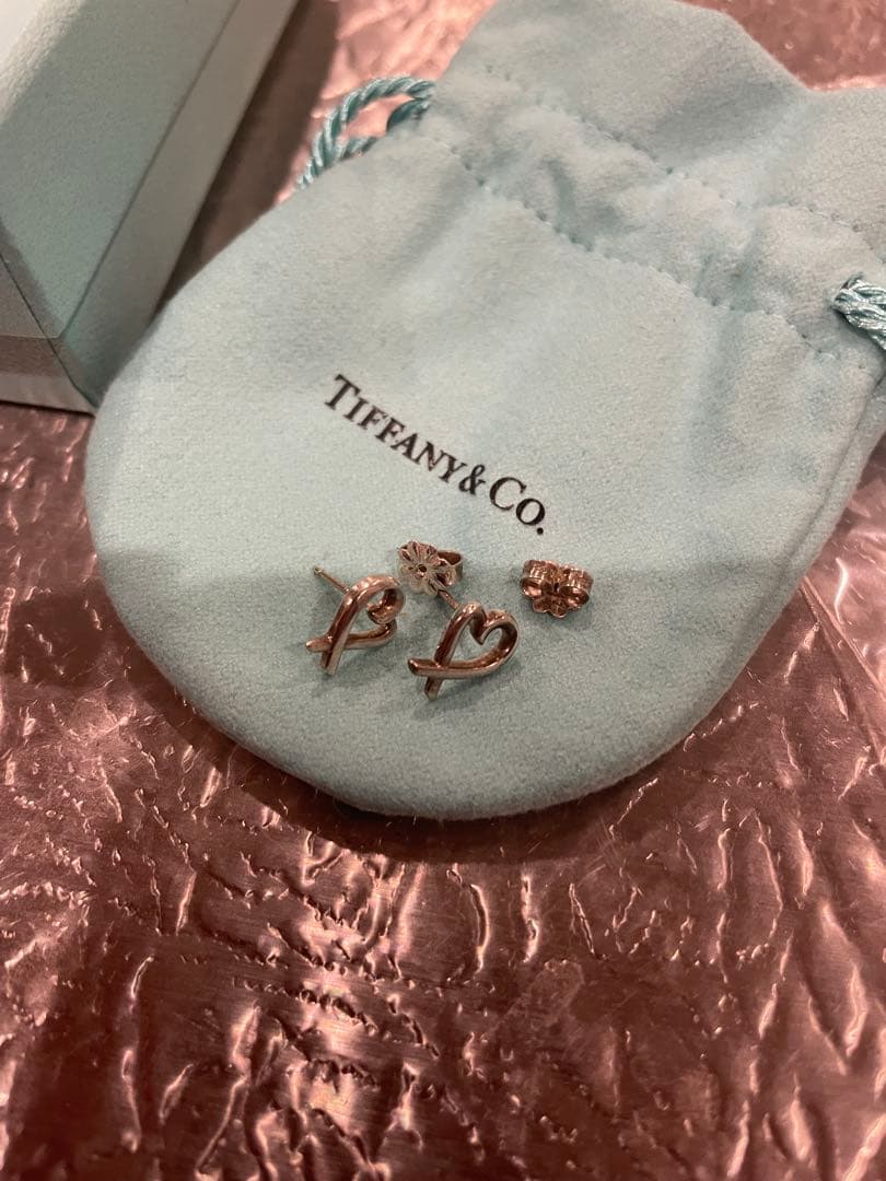Tiffany & Co. シルバーピアス ハートフィッシュ