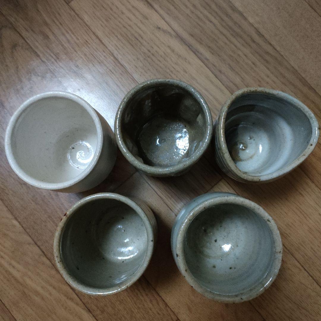 唐津焼　中里太郎右衛門窯　作太郎湯呑5客揃