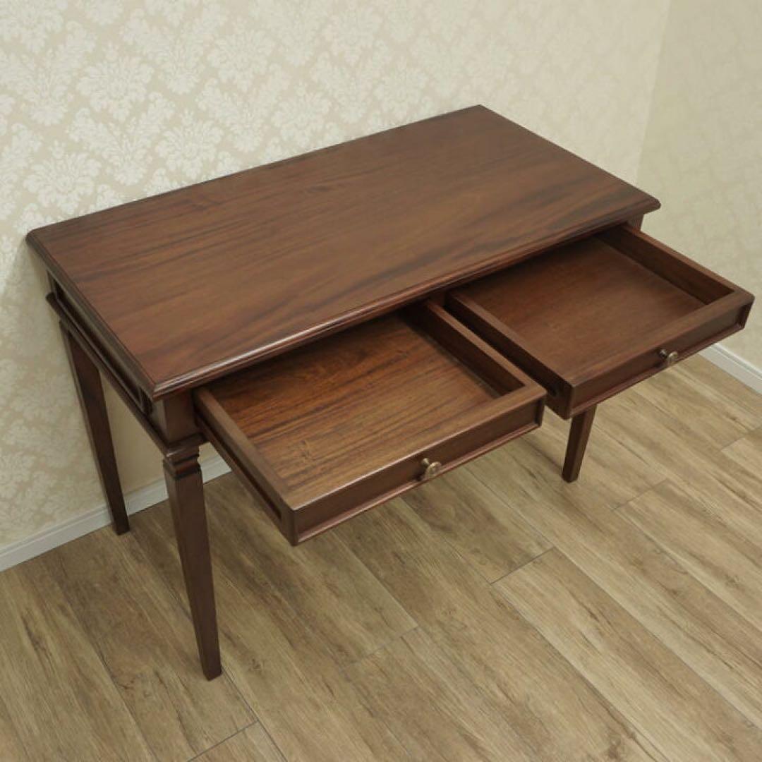 ARNO W100 デスク　机　ドレッサー マホガニー パソコンデスク　テーブル