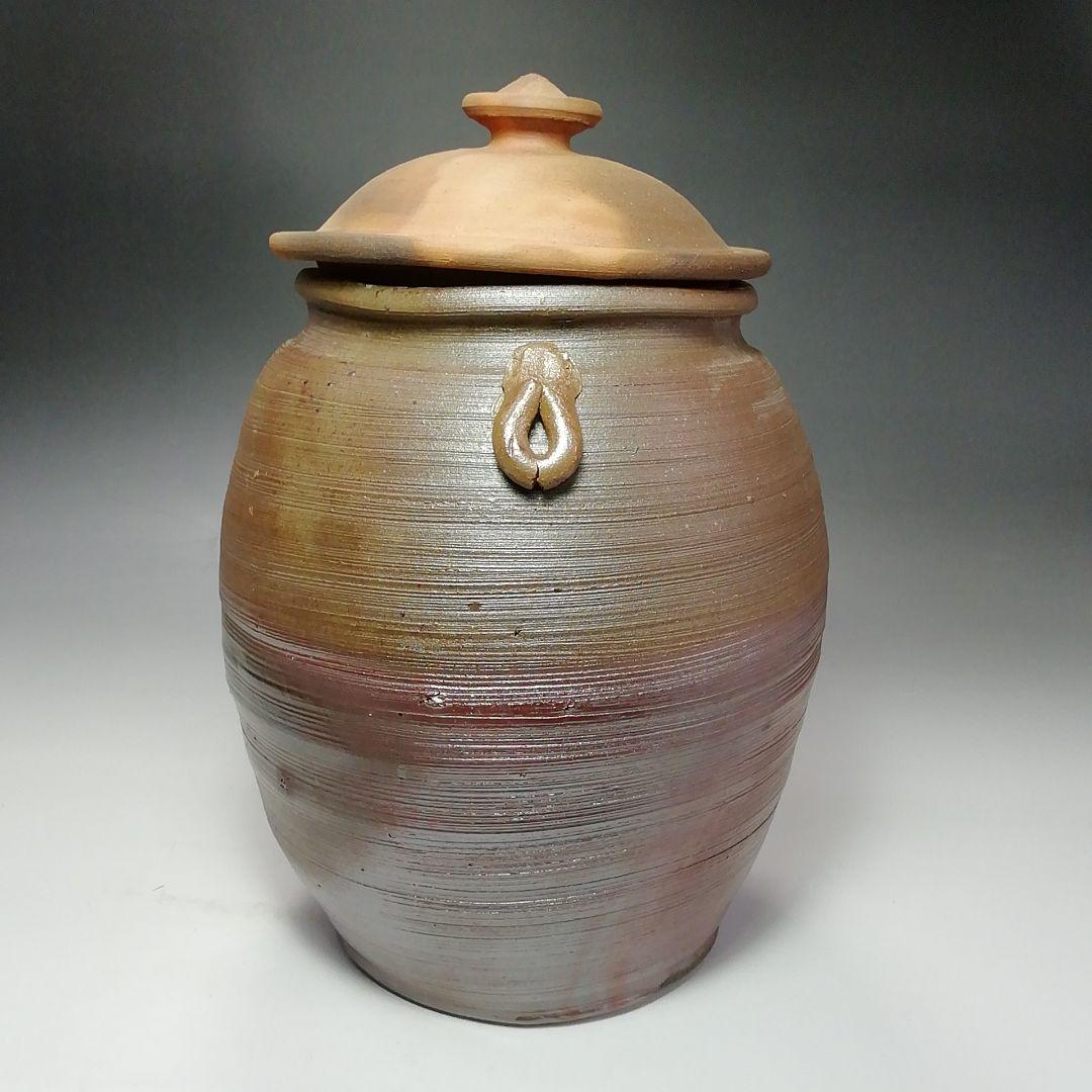 Ｓ６８２　水指　『五智窯　木村隆作』　共箱　茶道具