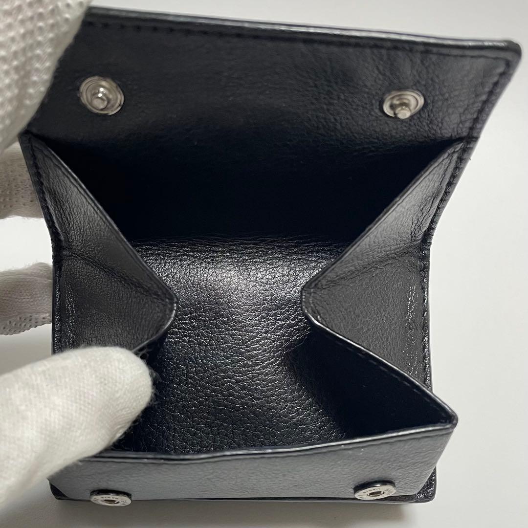 SAINT LAURENTブラック YSL財布 ミニ財布 三つ折り財布 美品