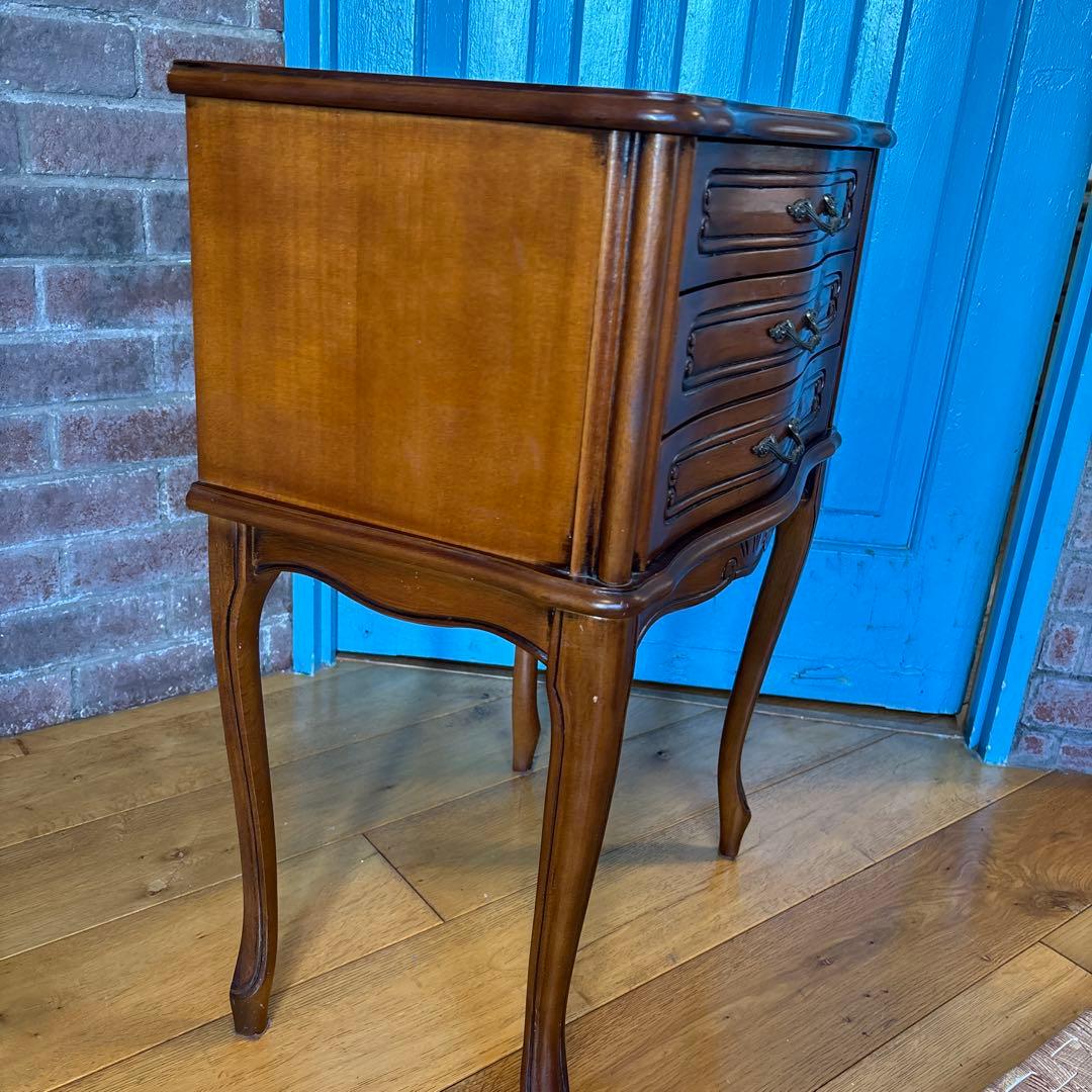 3段引き出し　　猫脚　検索　アンティーク