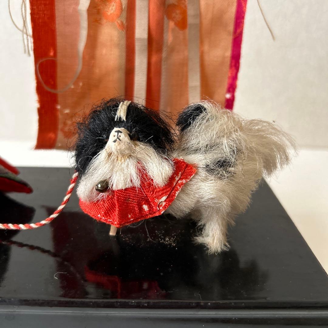 雛人形　狆引き官女　犬引き官女　狆を連れた官女　明治　大正　市松人形