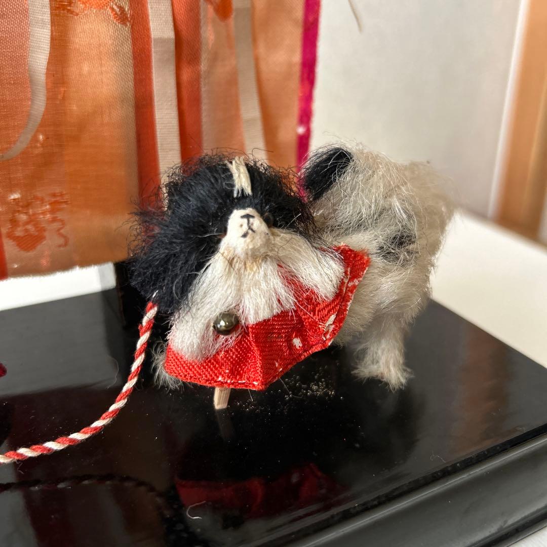 雛人形　狆引き官女　犬引き官女　狆を連れた官女　明治　大正　市松人形