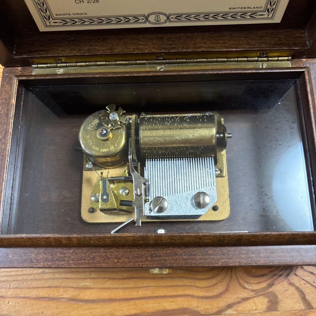 アンティーク　スイス製　REUGE リュージュ　オルゴール　2曲