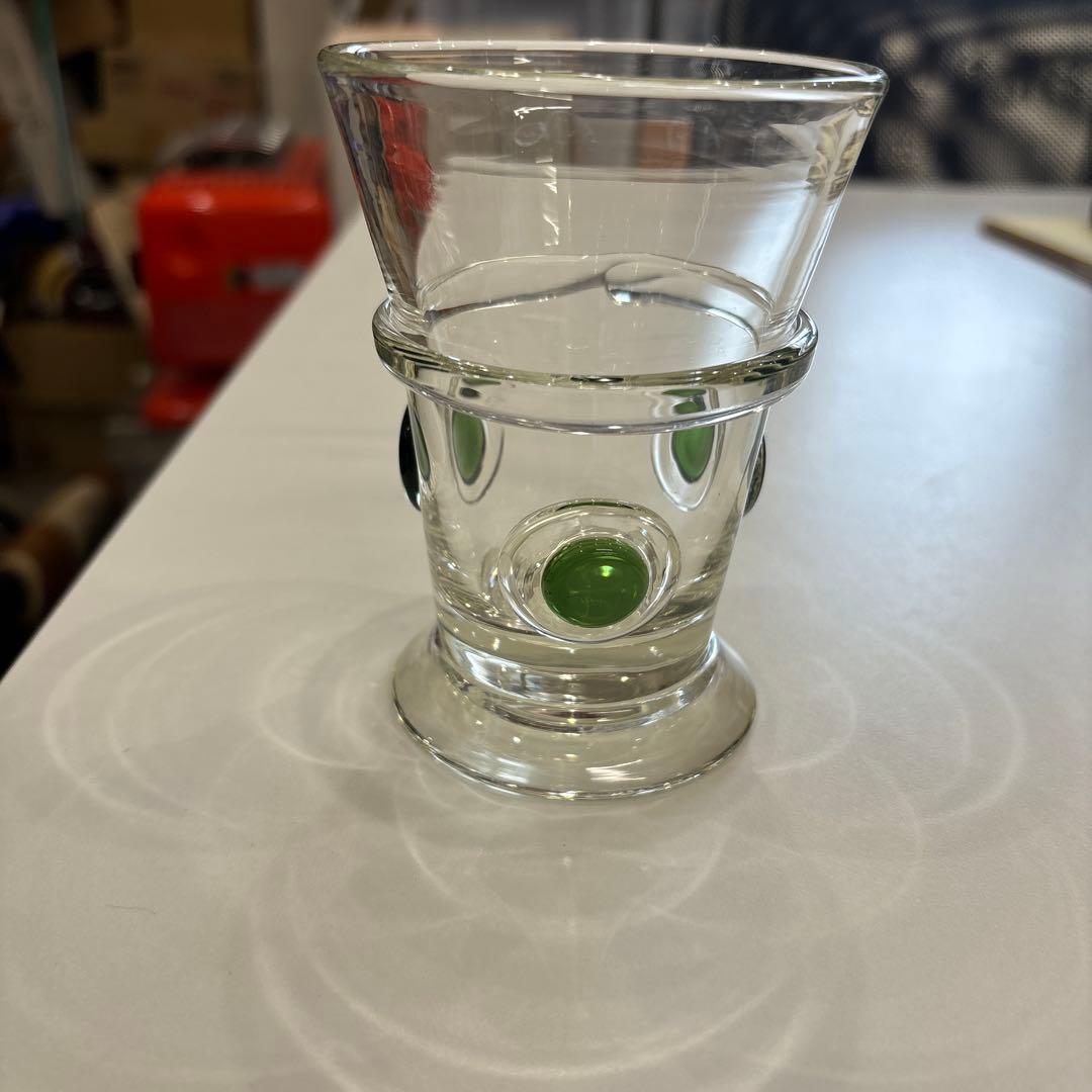 【ブルーグレー】N10072 船木倭帆　作　プラントグラス　吹きガラス