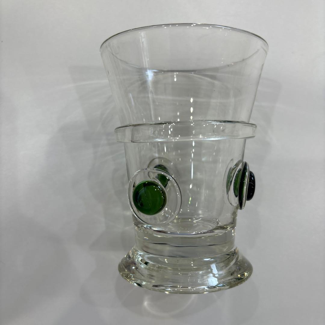 【ブルーグレー】N10072 船木倭帆　作　プラントグラス　吹きガラス