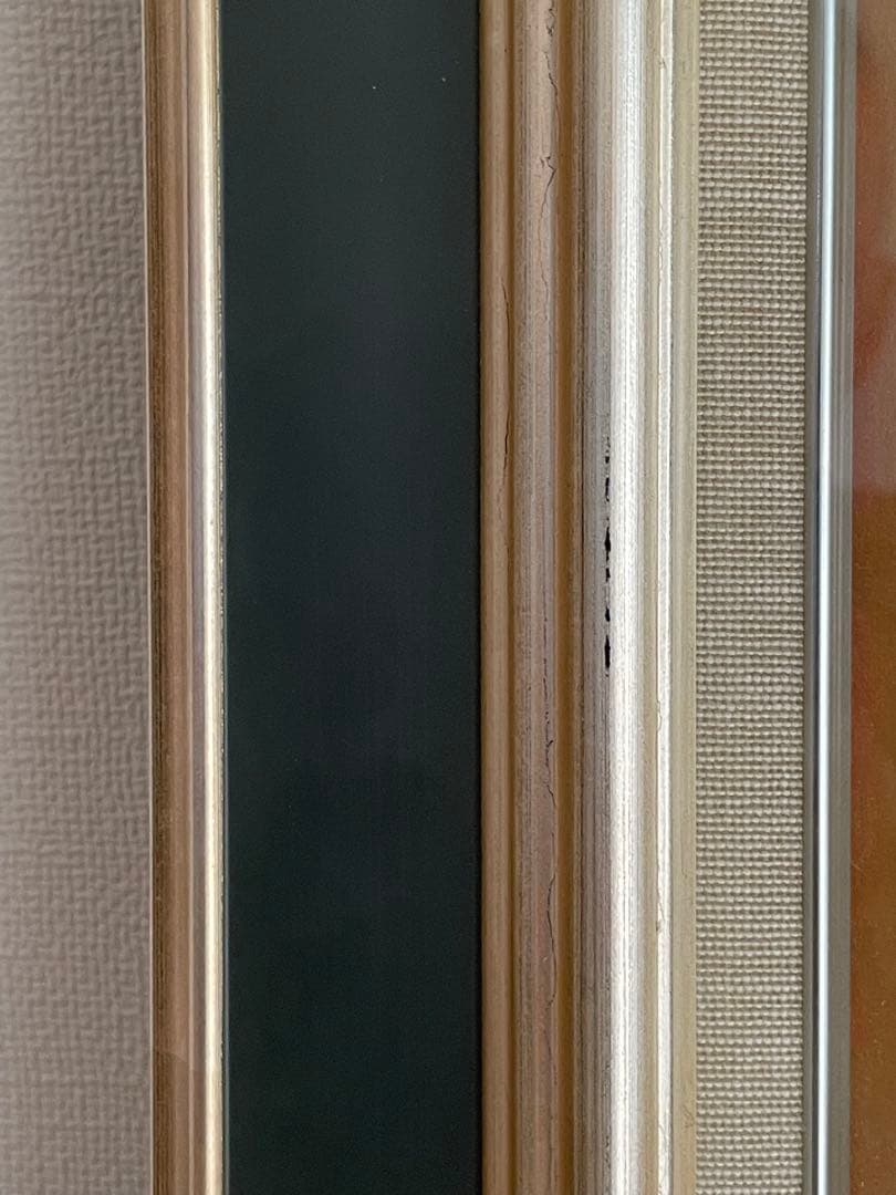 絵画　ムクゲ（ 木槿 ）　油彩画　Kouji 1994