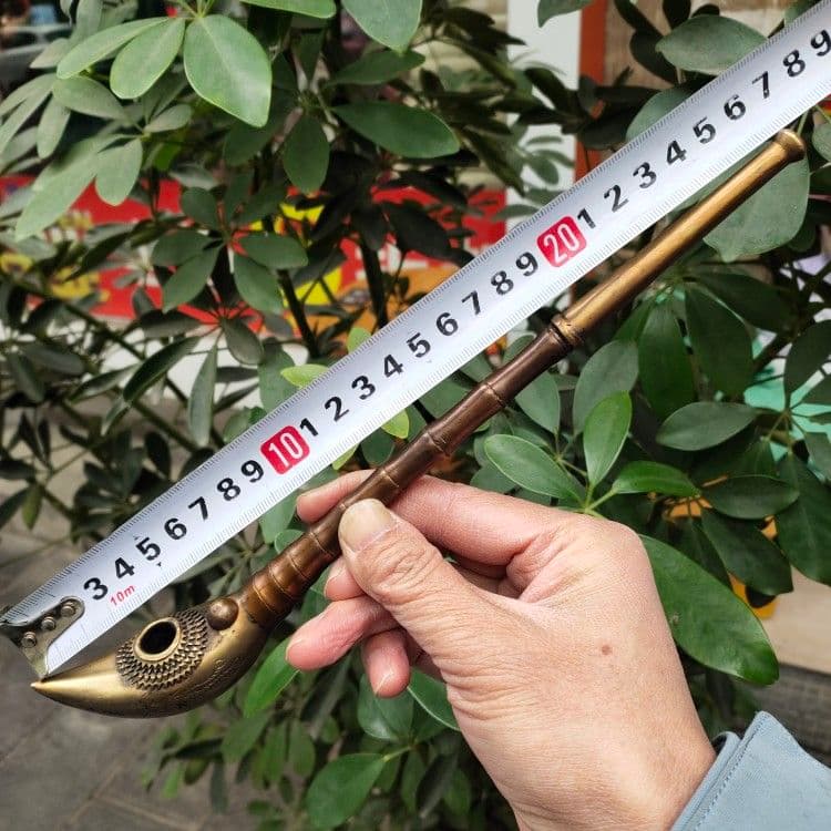 銅製 タバコの棒 龍鳳タバコの棒 装飾品 工芸品 美術品 置物