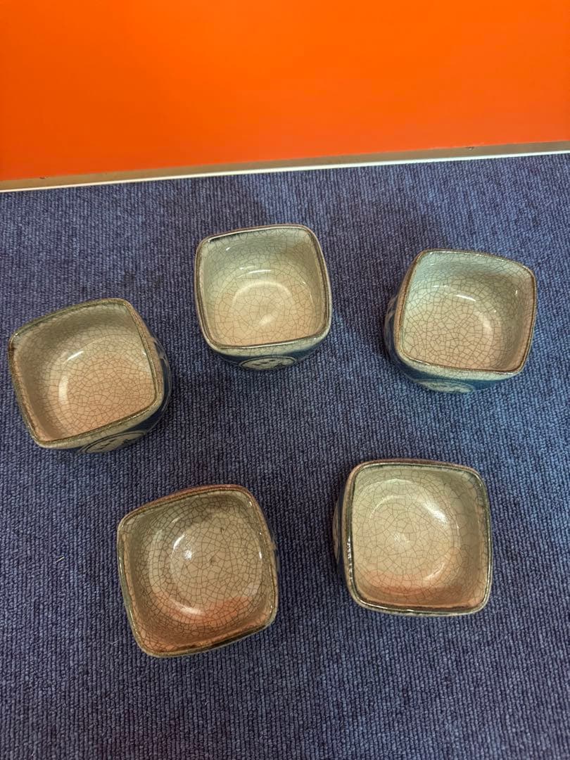 1616 伊万里焼　太郎左衛門湯呑み ぐい呑み５客