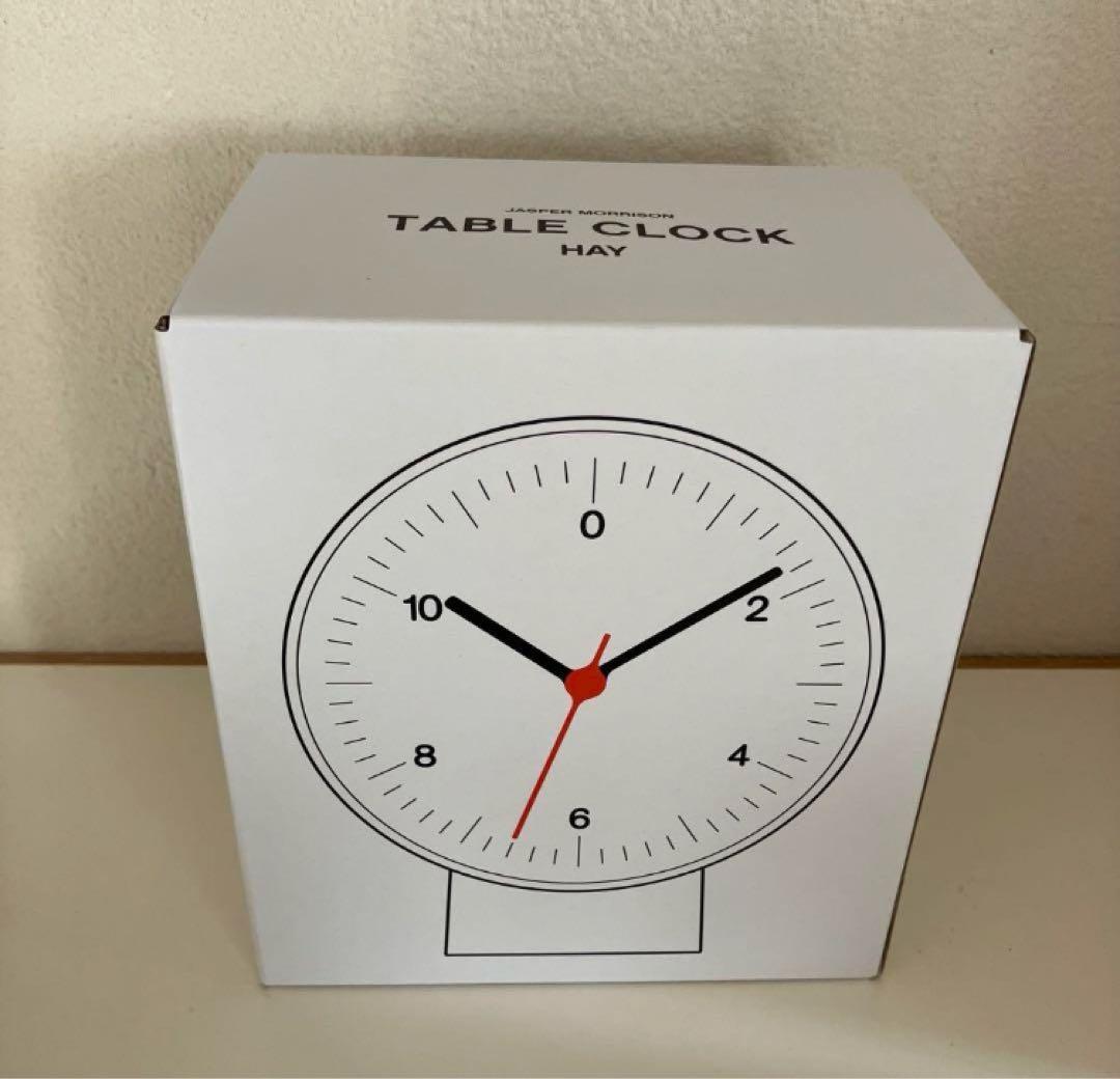 美品 HAY TABLE CLOCK white 置き時計