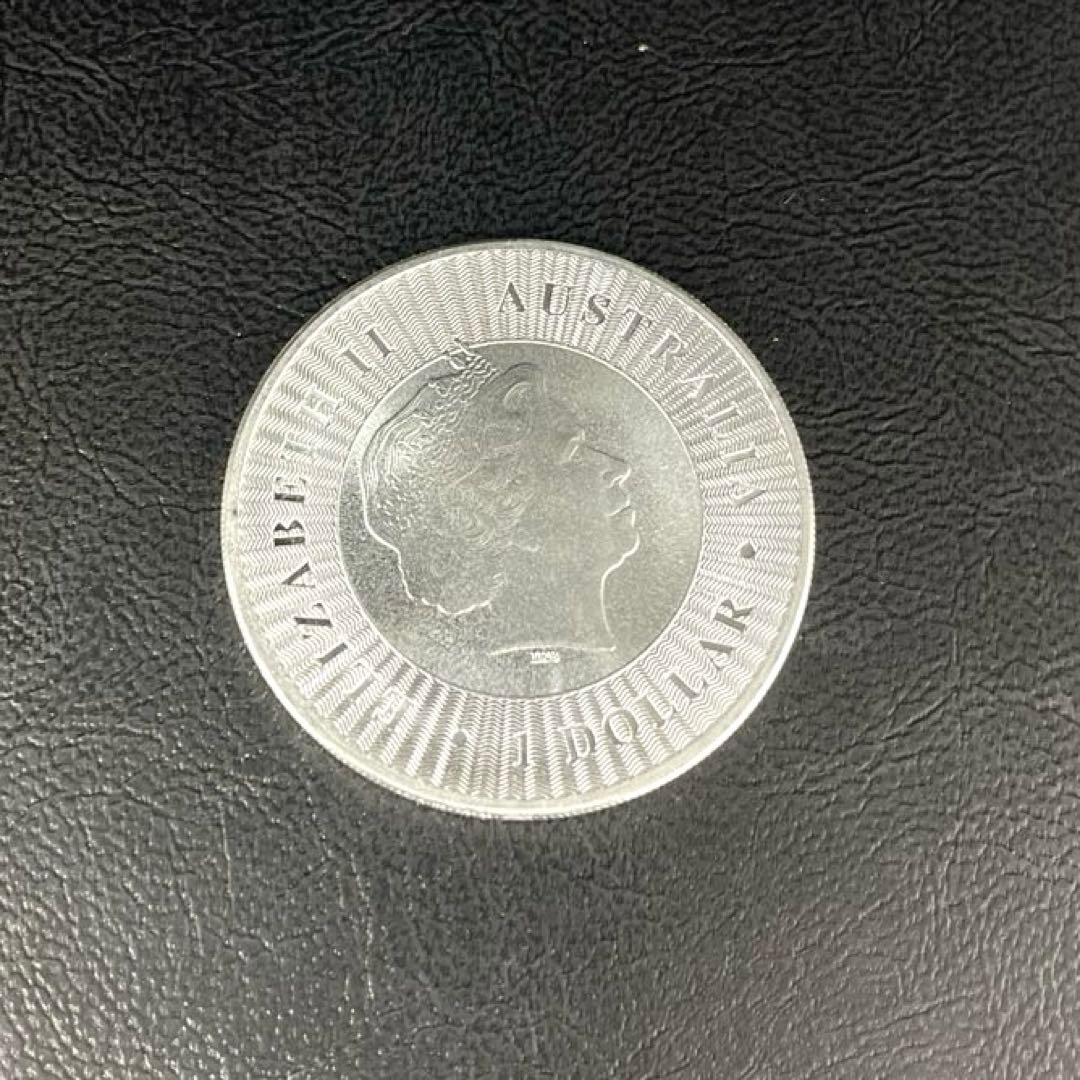 【純銀】オーストラリア　カンガルー 銀貨　1oz ケース付き　①