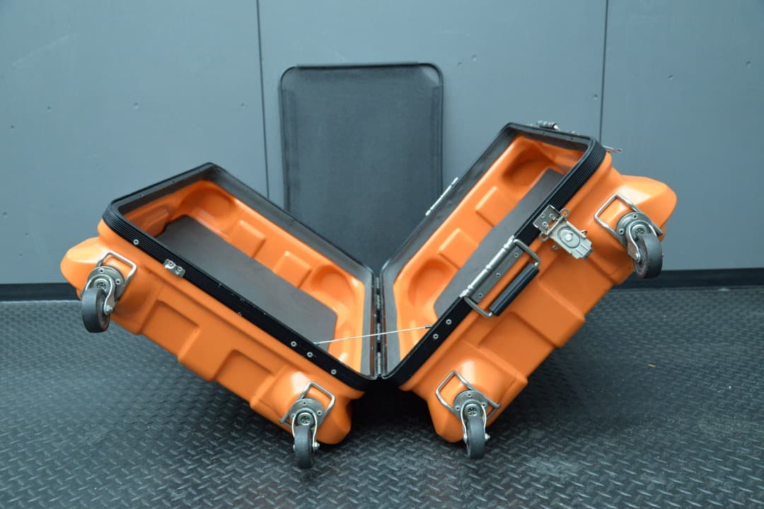 PROTEX CR-7000 オレンジ 中古 大容量 スーツケース 106L