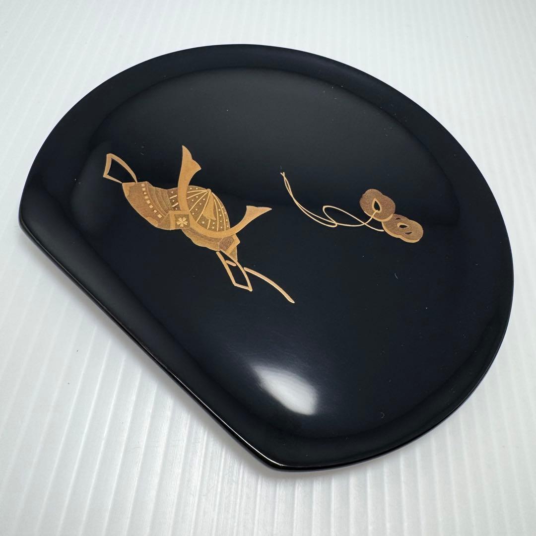 新品 輪島塗 銘々皿 5枚セット 蒔絵 和皿 漆器 菓子皿 和柄 共箱 説明書