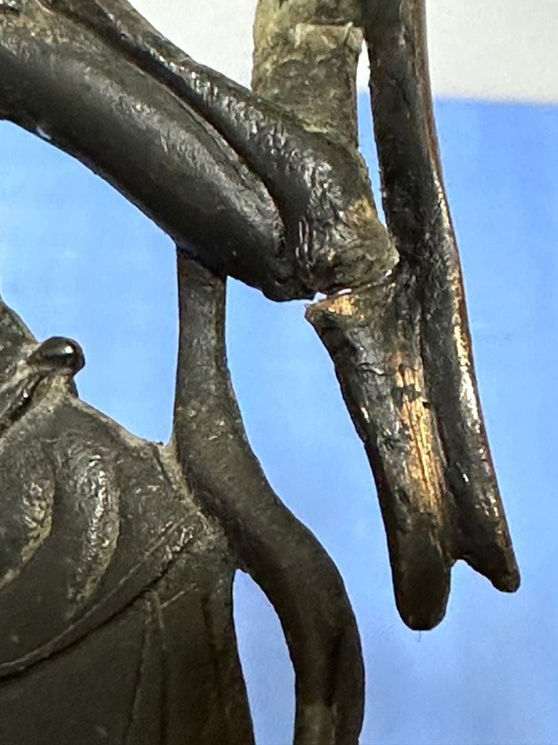 観音仏 中国仏像 キズある