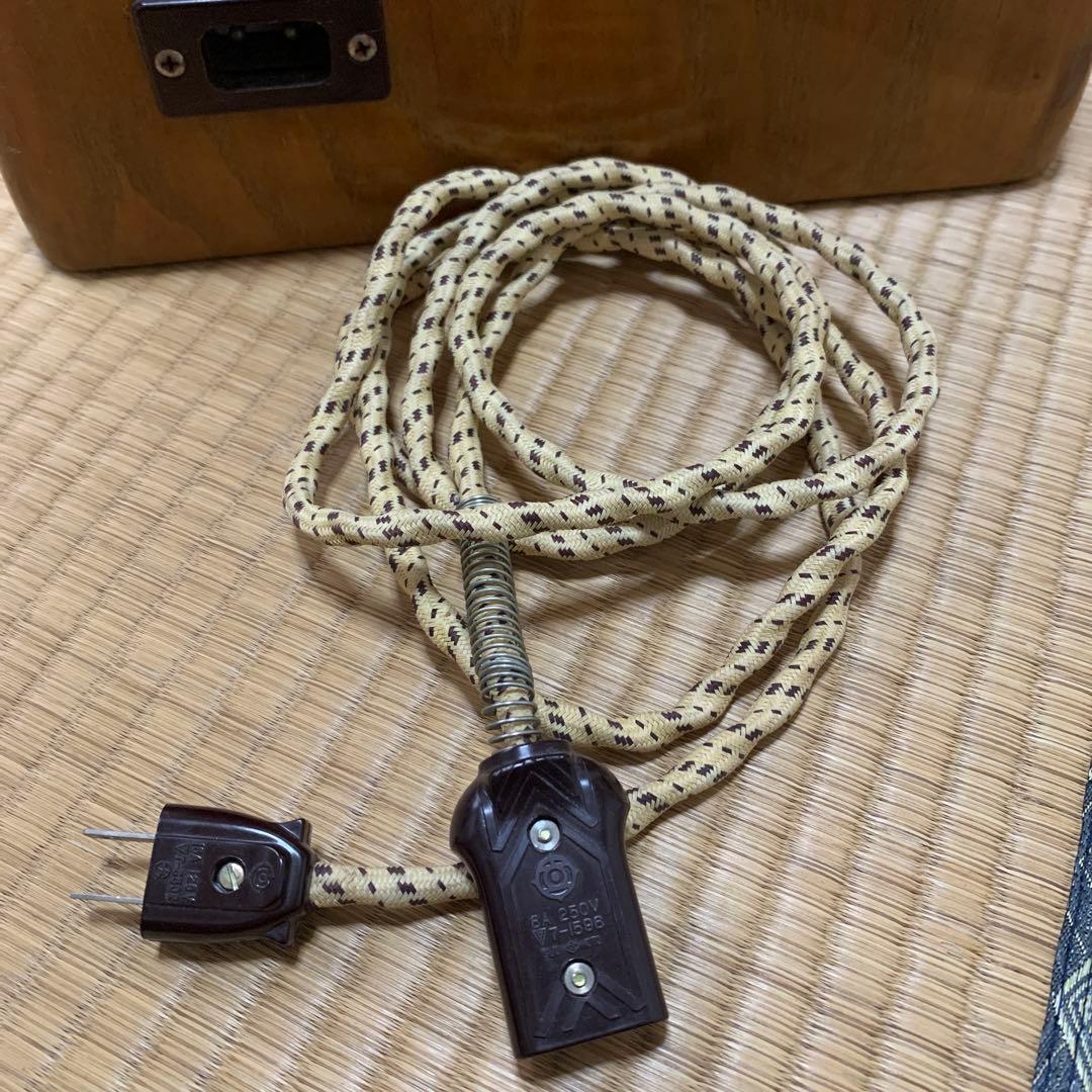 日立　電気火鉢　木製　火鉢　レトロ　昭和レトロ　木製火鉢　アンティーク