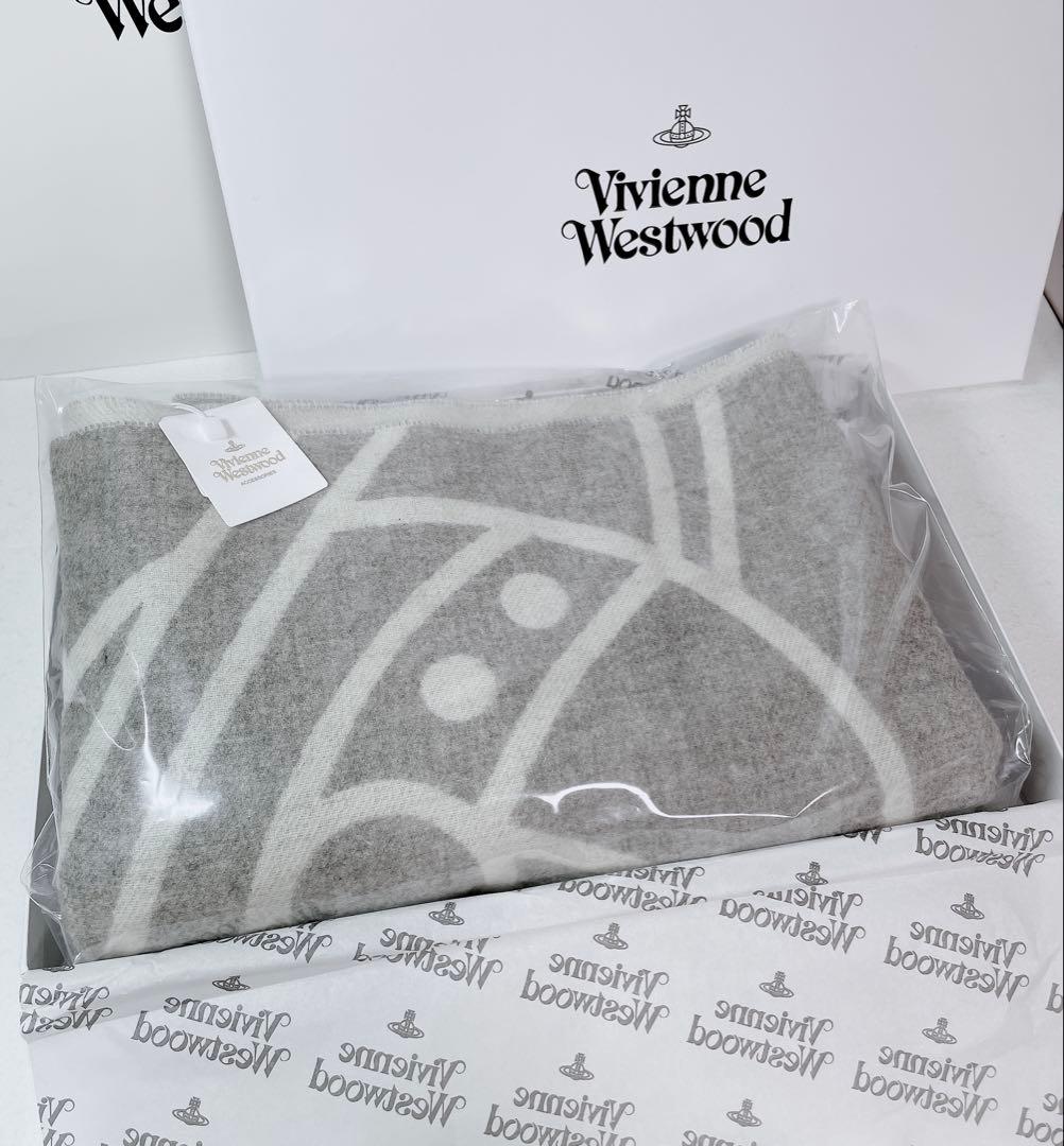 【大人気✨️タグ付き】ヴィヴィアンウエストウッド リバーシブルマフラー 大判