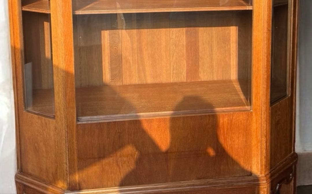 たーちゃん❣️アンティーク家具 本棚 キュリオケース キャビネット 店舗什器