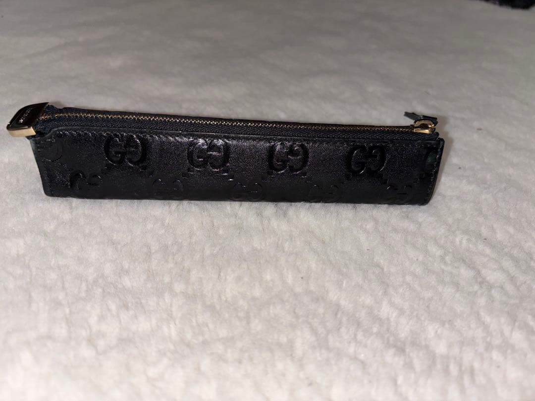 グッチ ペンケース 筆箱 筆記用具 シマライン 革 15965