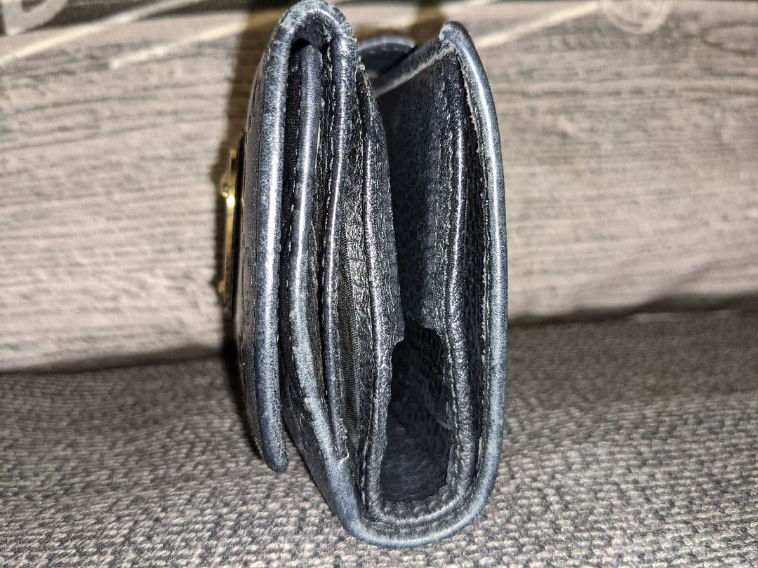 グッチ 財布 三つ折り シマ コンパクト ミニ Wホック 303490