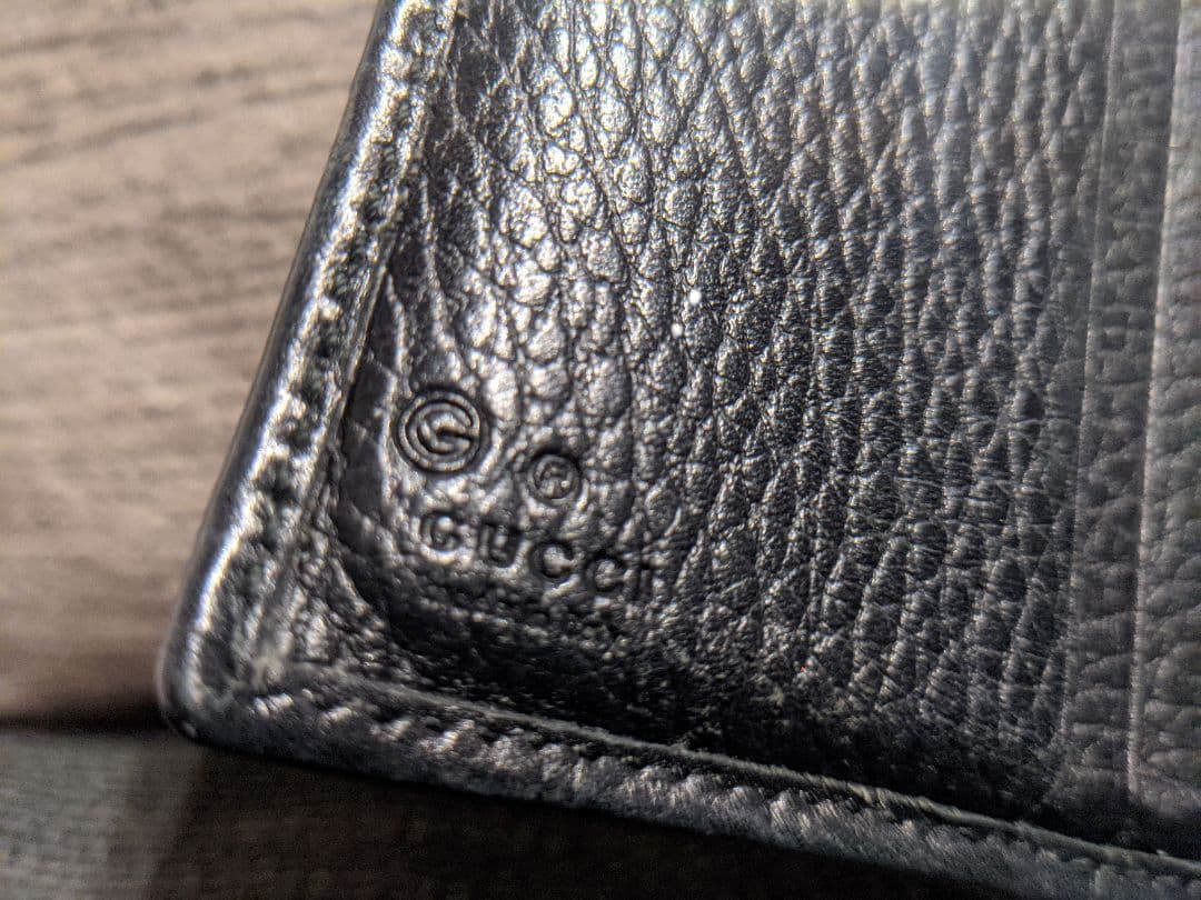 グッチ 財布 三つ折り シマ コンパクト ミニ Wホック 303490