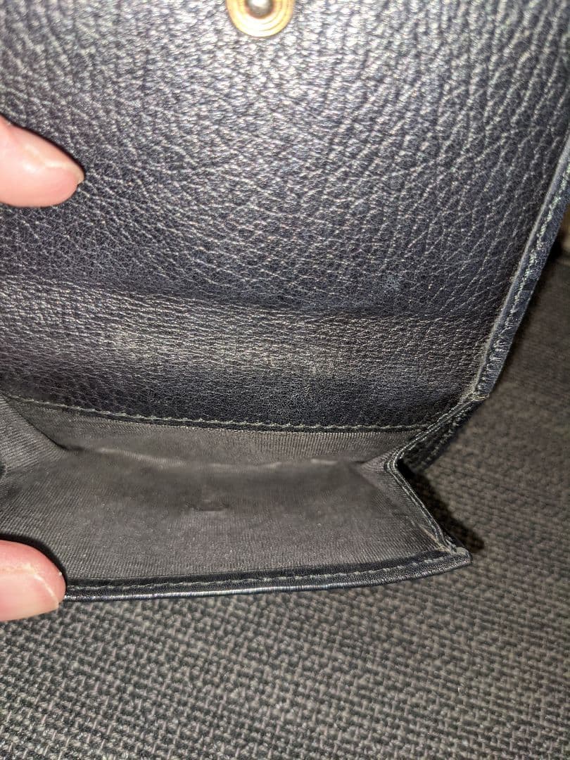 グッチ 財布 三つ折り シマ コンパクト ミニ Wホック 303490