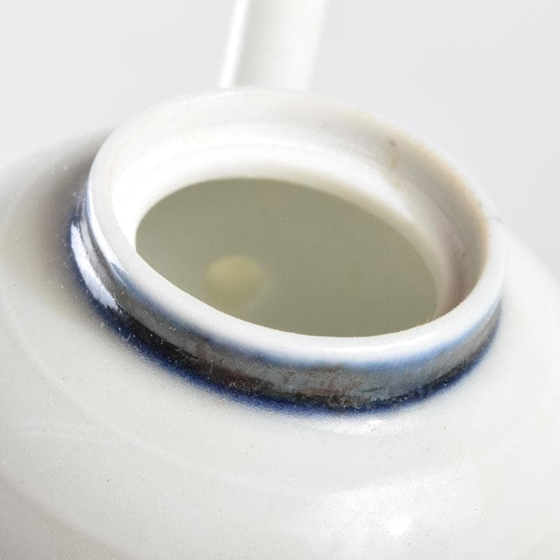 平安　丹祐造　色絵　山水人物文　水滴　共箱　V　8798