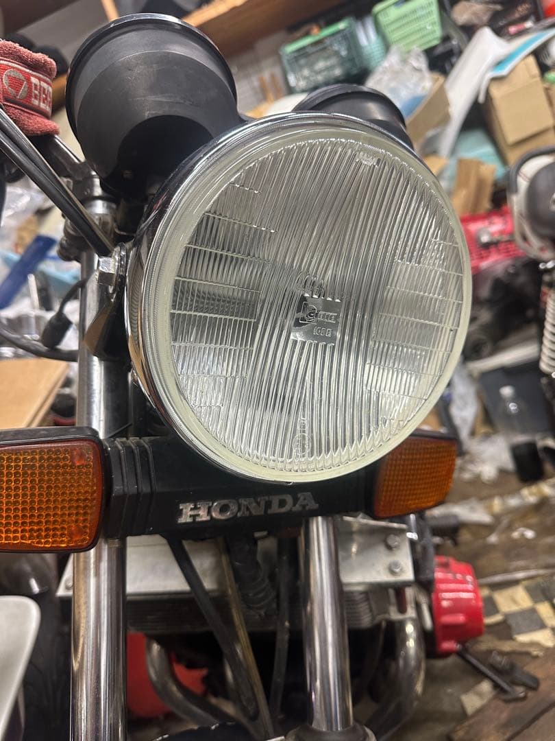 美品　希少当時物180πシビエ凹レンズ付ヘッドライト/マーシャルCIBIE