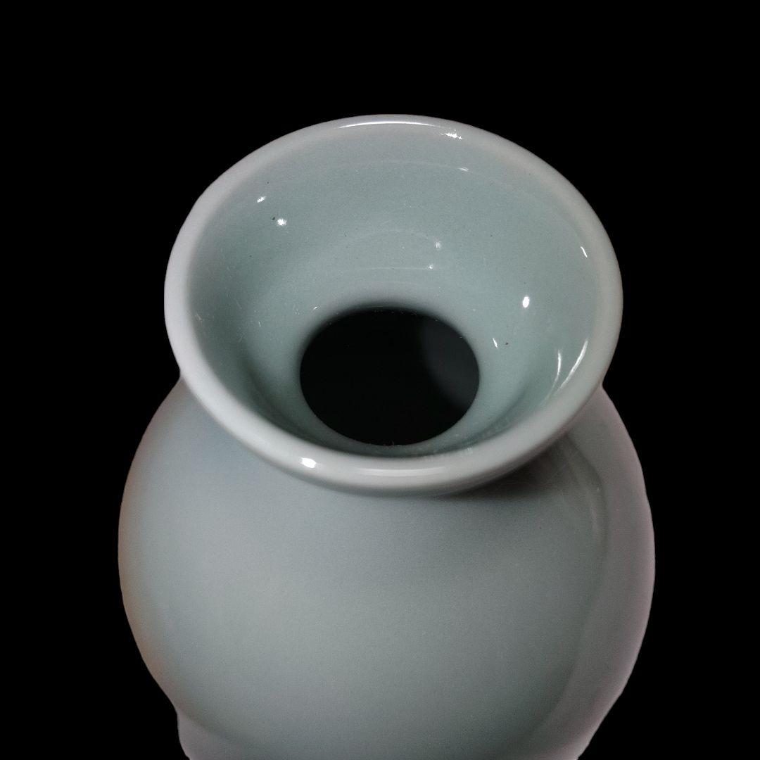 ■四代諏訪蘇山　青磁花入　作家物