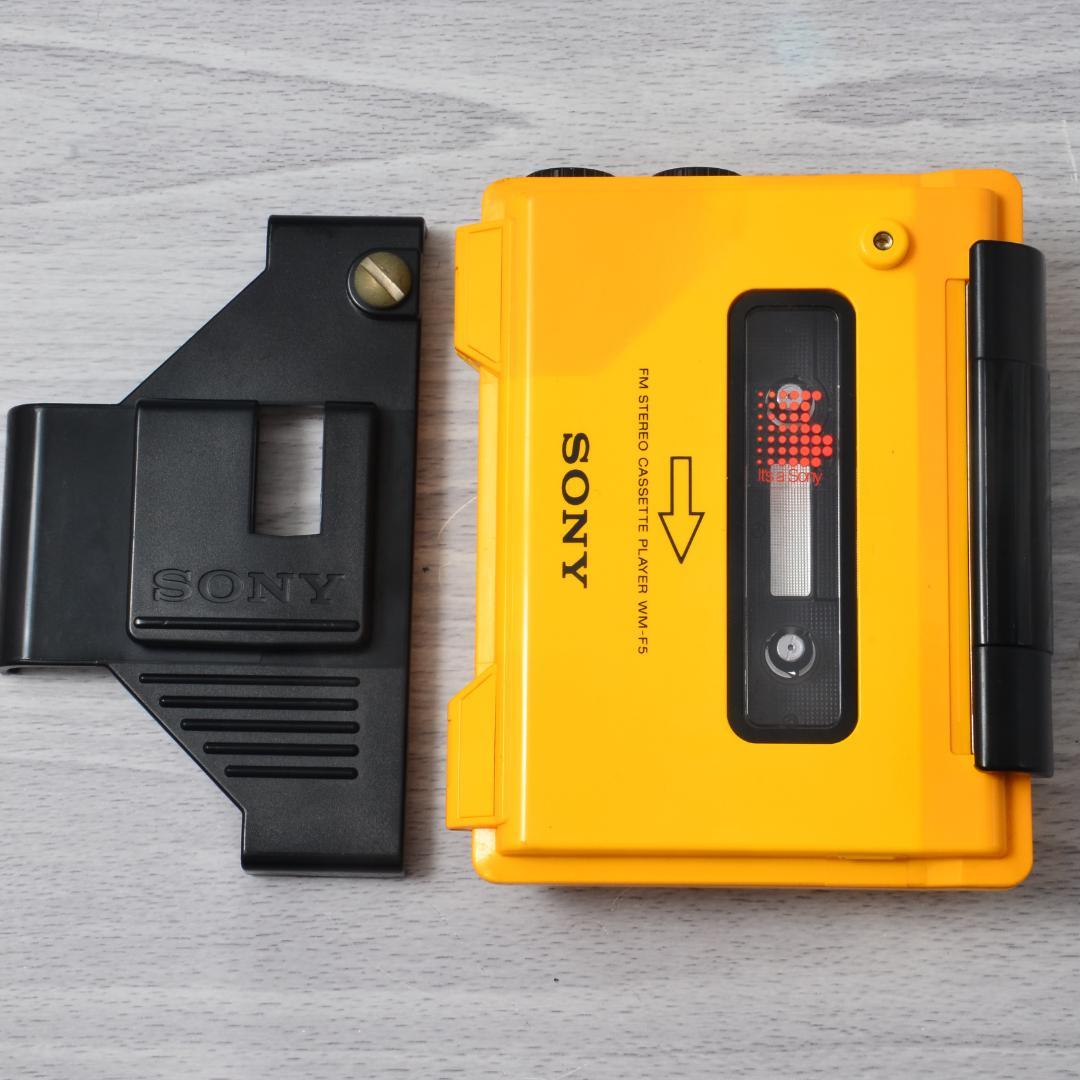 SONY WALKMAN WM-F5 スポーツウォークマン イエロー 整備済