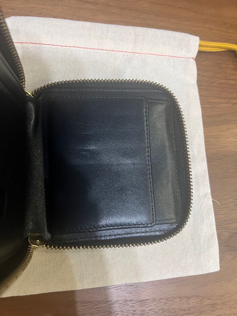 小物 Human Made Leather Zip Wallet Black
