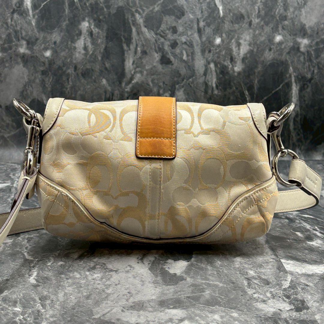 【希少品/美品】コーチ ソーホー イエロー ショルダーバッグ シグネチャー