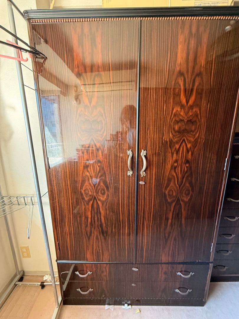 黒檀 洋服タンス