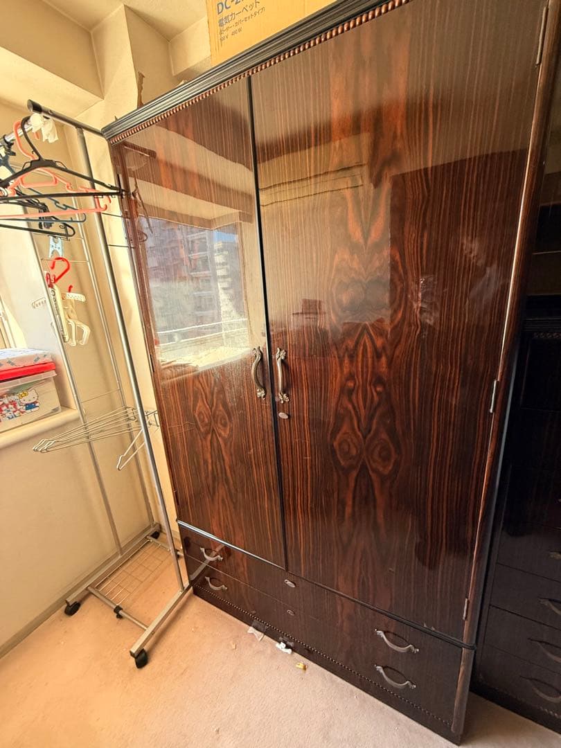 黒檀 洋服タンス