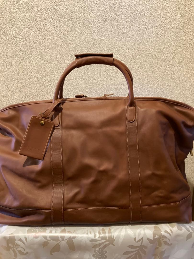 美品　お値下げしました！COACH 2wayボストンバッグ　大容量 ブラウン