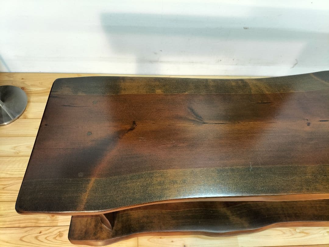 松の木　耳付き一枚板　テーブル　テレビ台