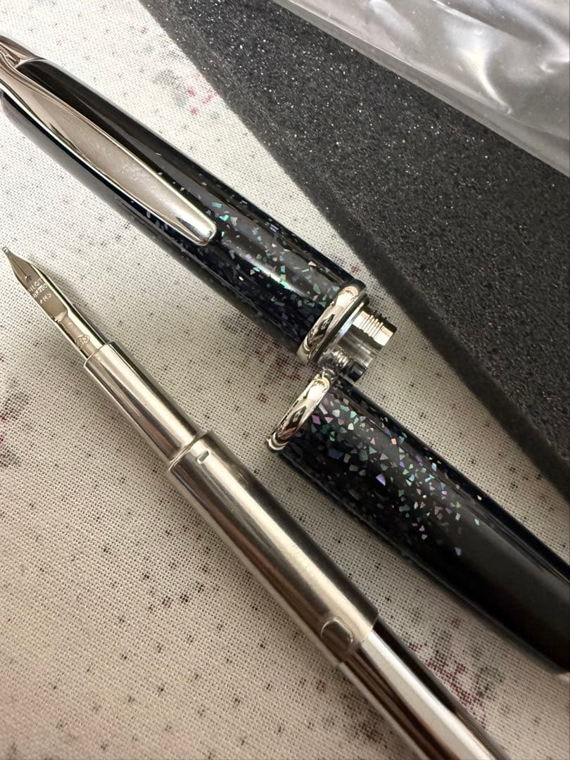 パイロットキャップ レス、螺鈿