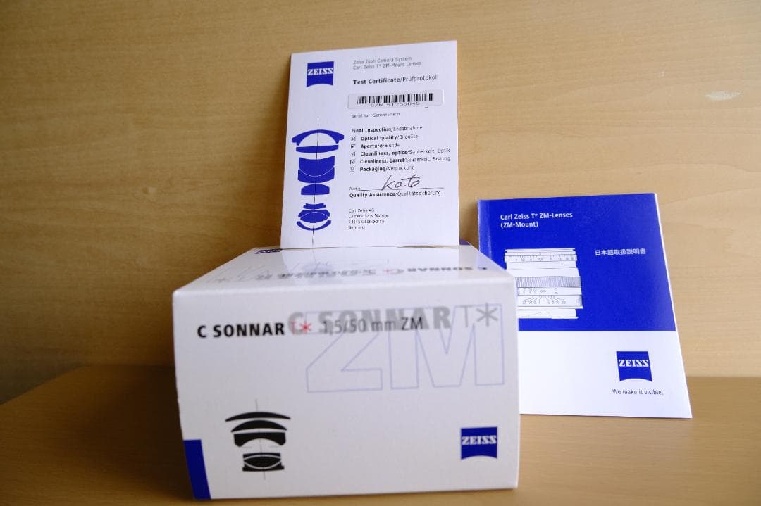 Carl Zeiss C sonnar T* 1.5/50 ZM 貴重シルバー