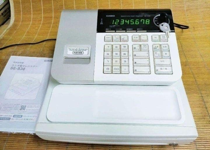 カシオレジスター　SE-S30　人気機種　コンパクト　送料無料　3030773