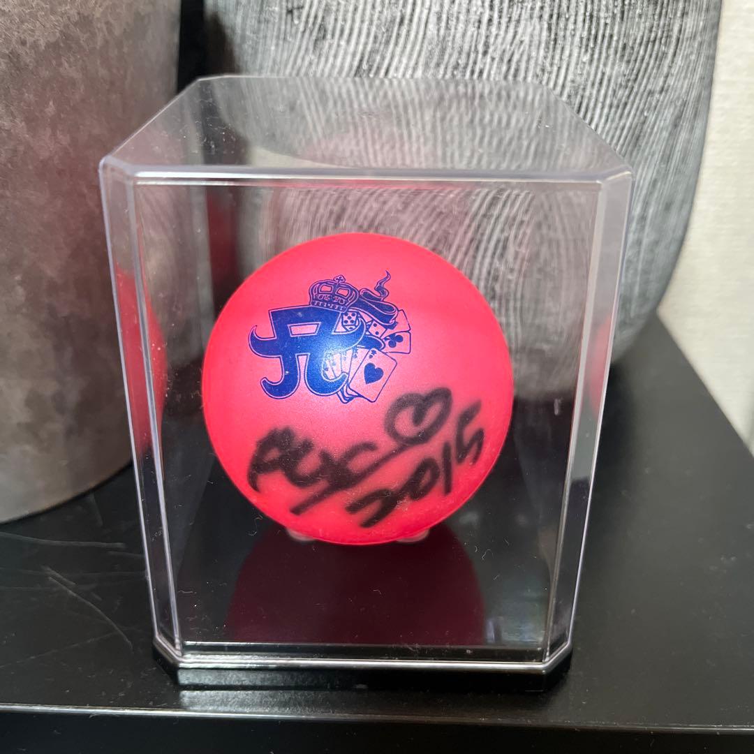 浜崎あゆみ　サインボール2015年　ピンク