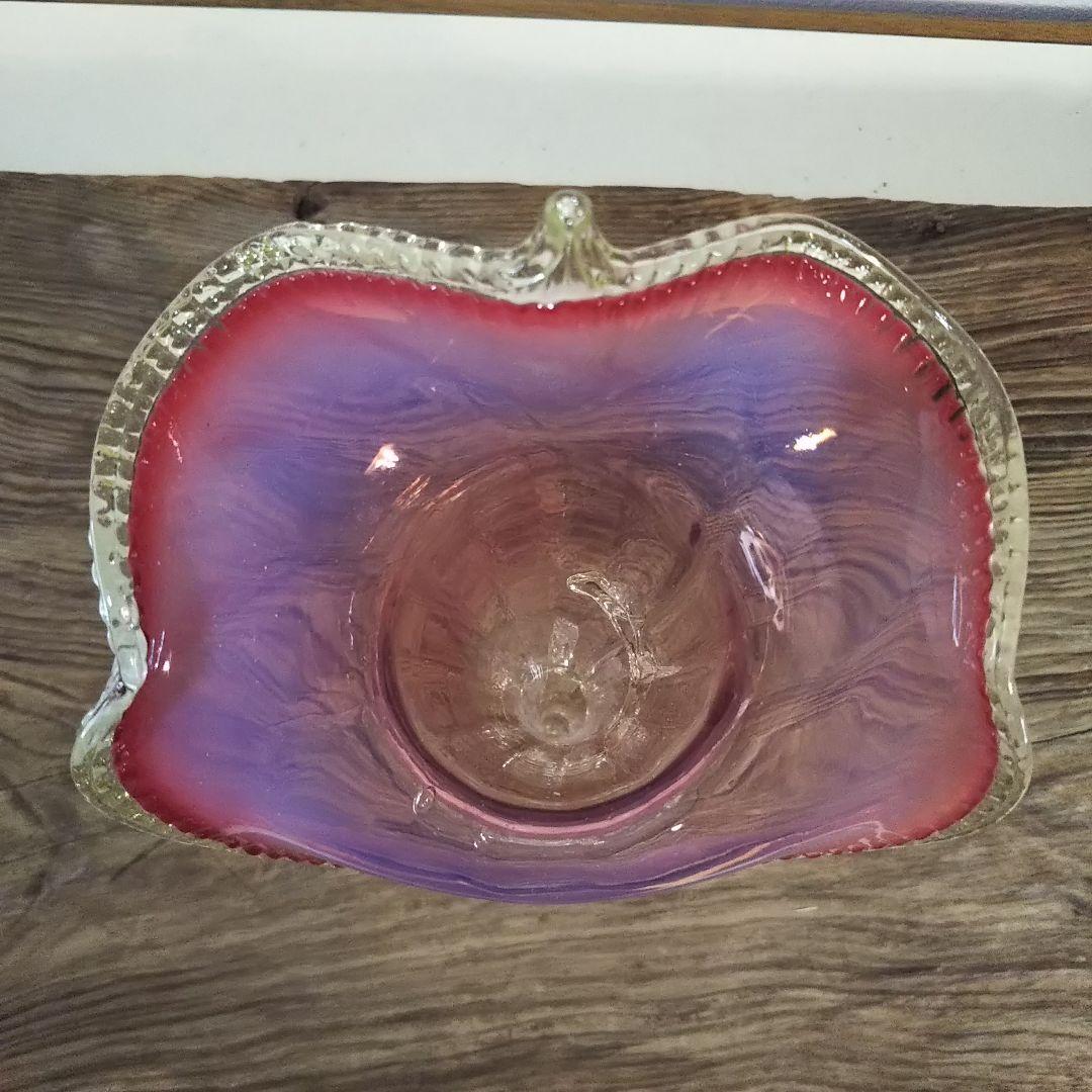 ガラス 西洋アンティークバセロン花器