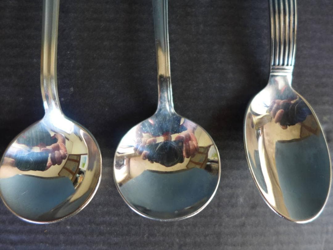 時代物【未使用】全日本自動車ショー　記念スプーン　箱付6点　旧車　昭和レトロ