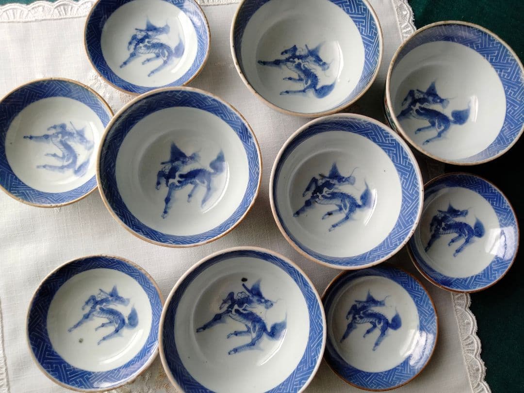 大明年製　蓋付き器　５客セット